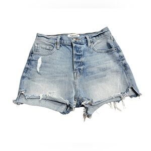 FRAME Le Original Chloe Jean Shorts Denim Distressed Size 24